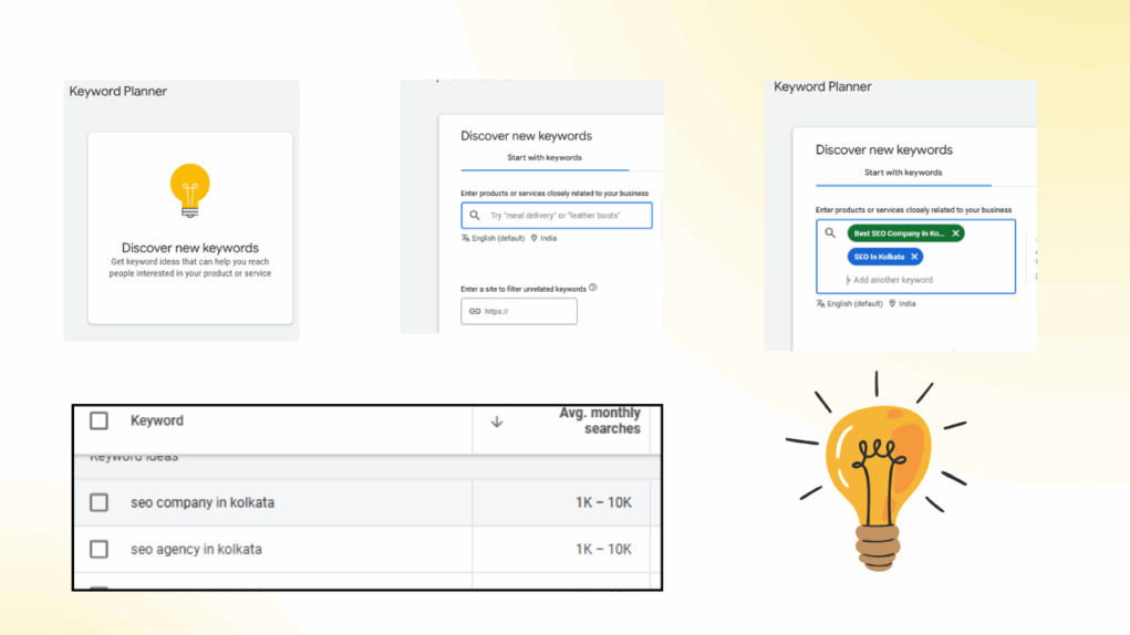 Keyword Planners Screenshots to Guide Keyword Research