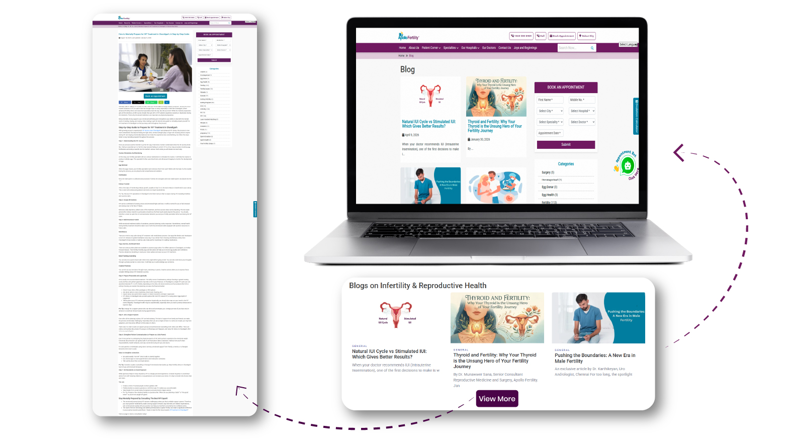 Apollo Fertility | content marketing services portfolio