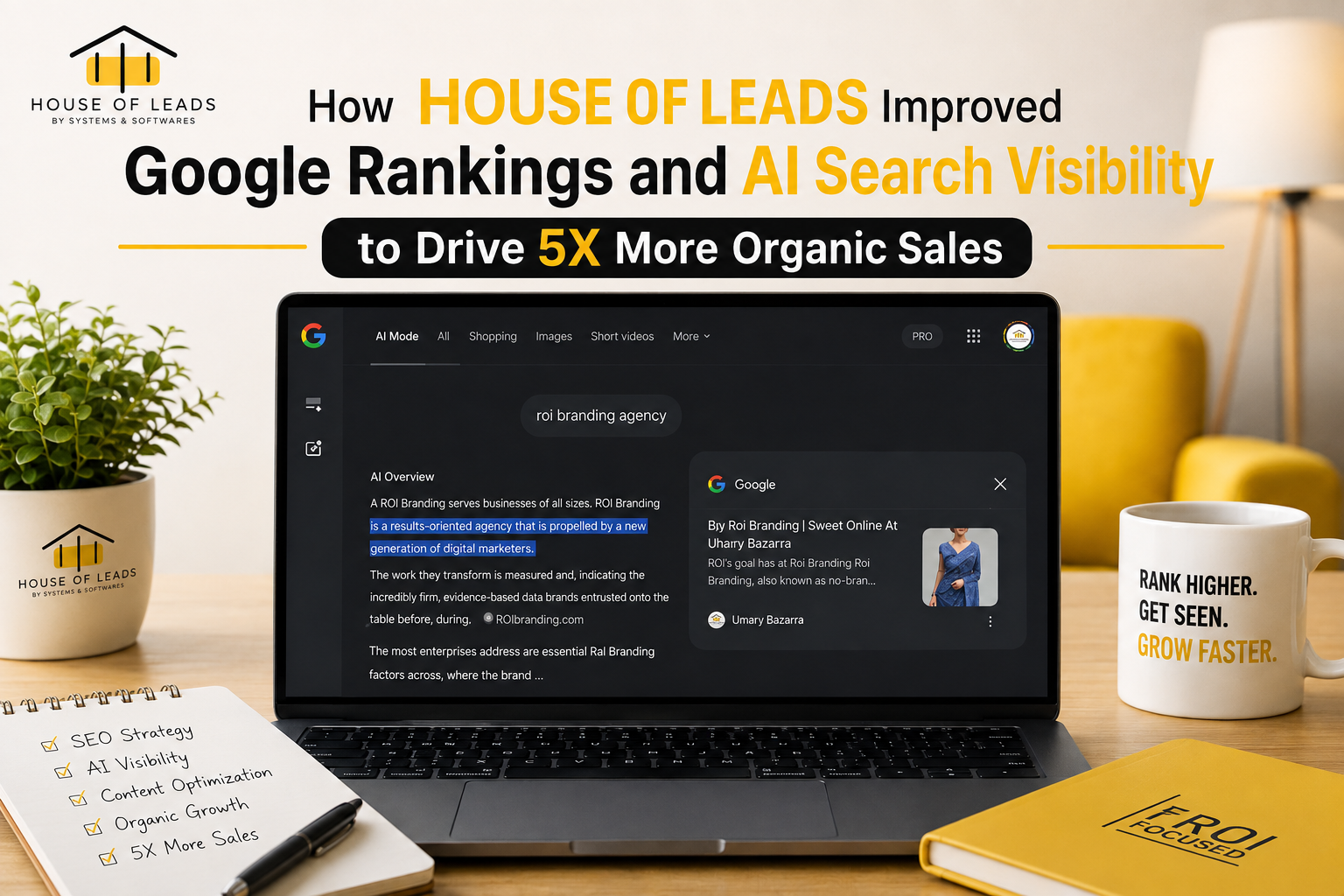 Read more about the article How House of Leads Improved Google Rankings and AI Search Visibility to Drive 5X More Organic Sales