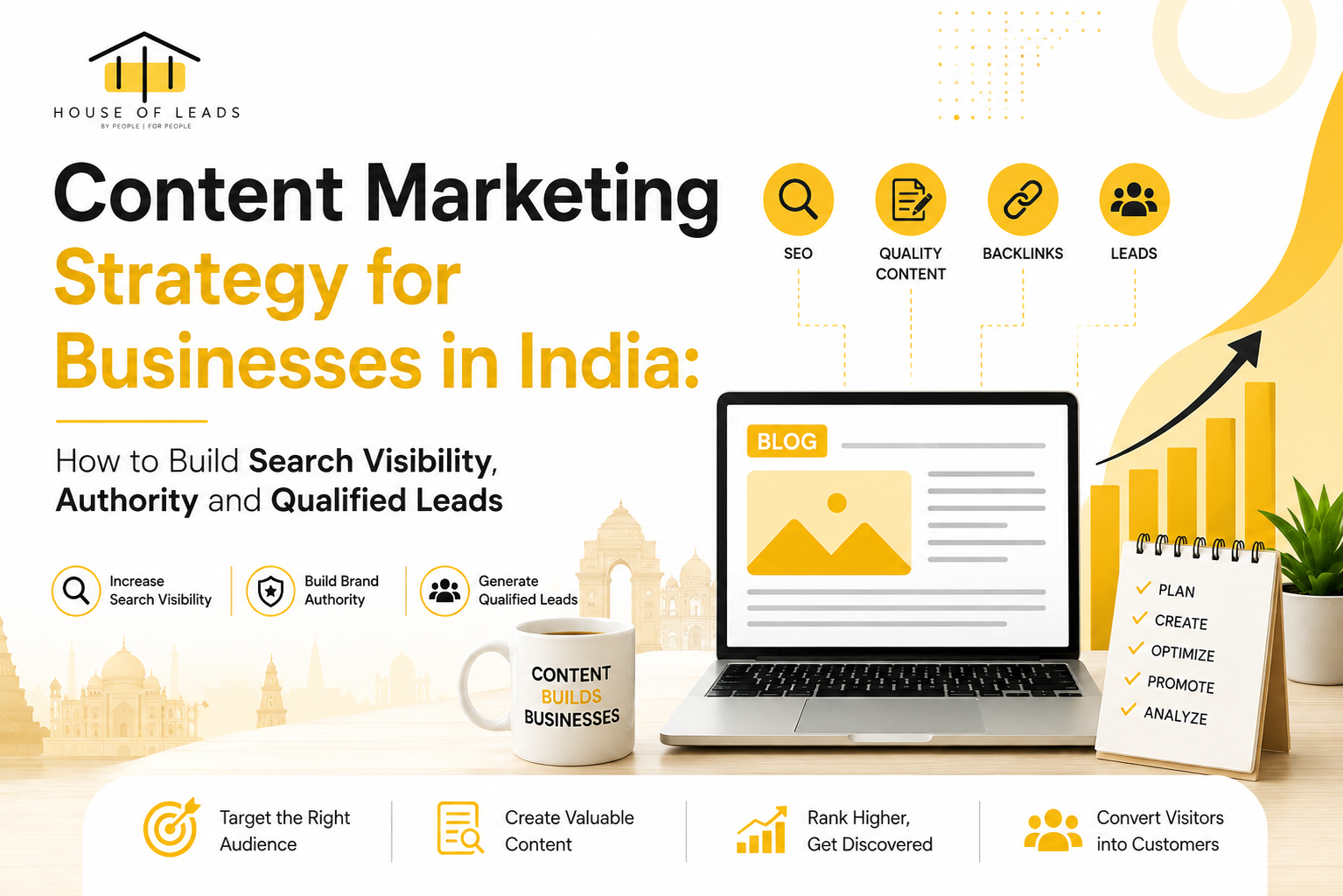 Read more about the article Content Marketing Strategy for Businesses in India: How to Build Search Visibility, Authority and Qualified Leads