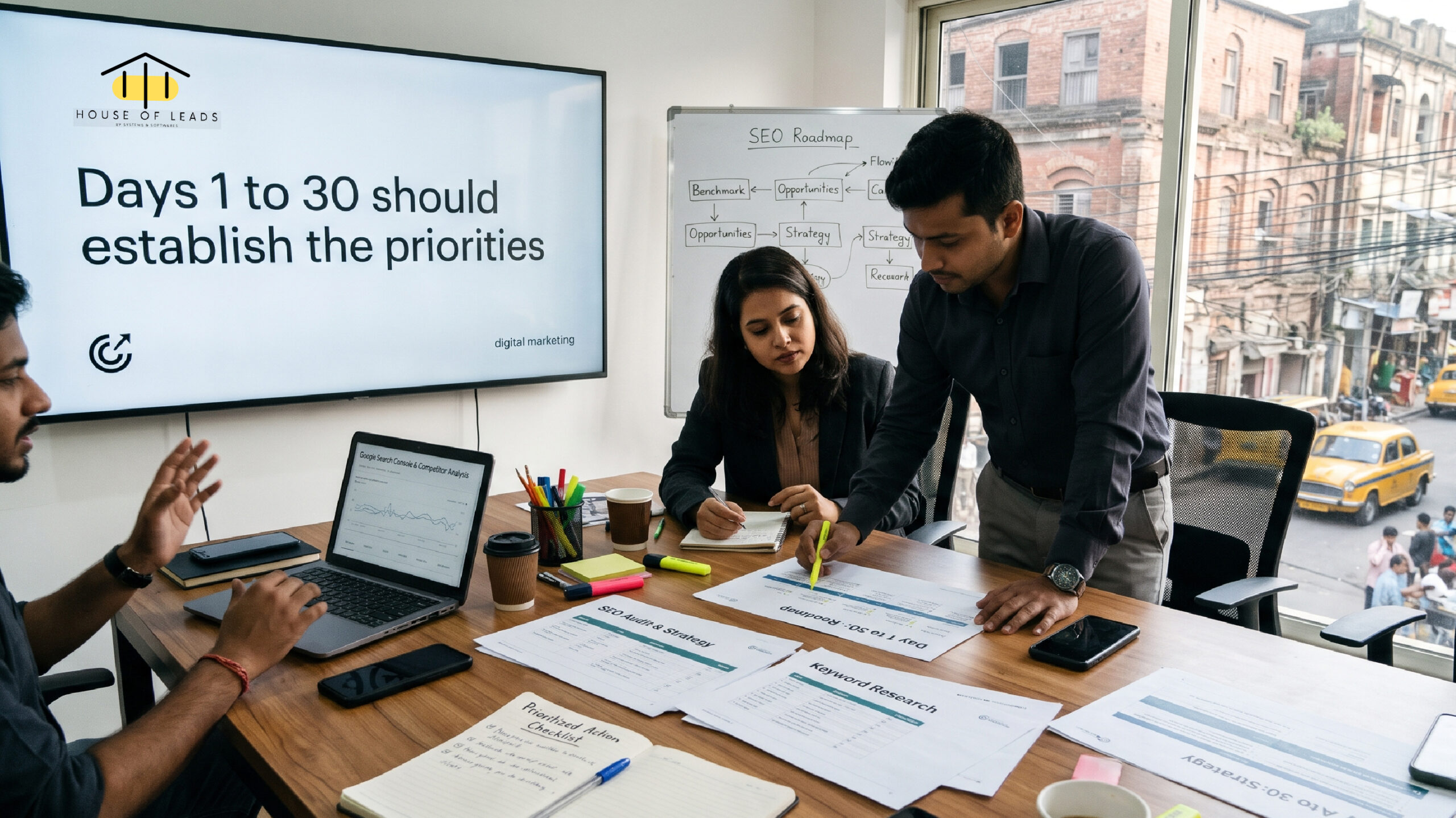 Days 1 to 30 should establish the priorities